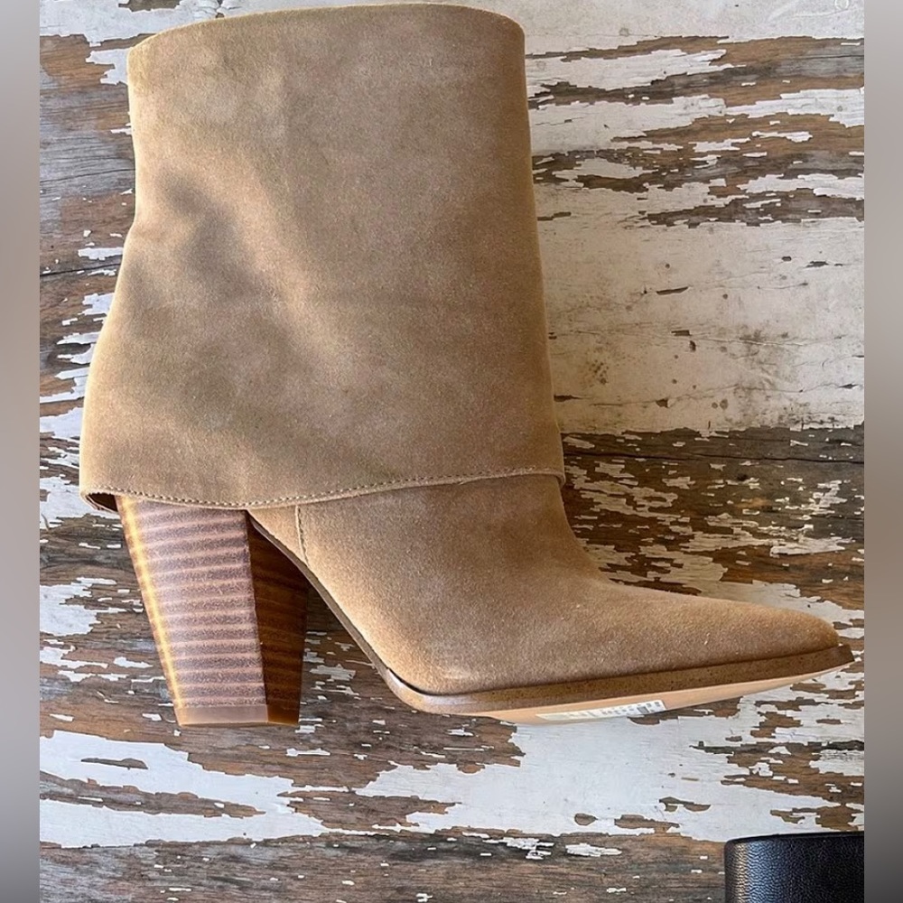 Jessica Simpson Coulton Suede Foldover Booties